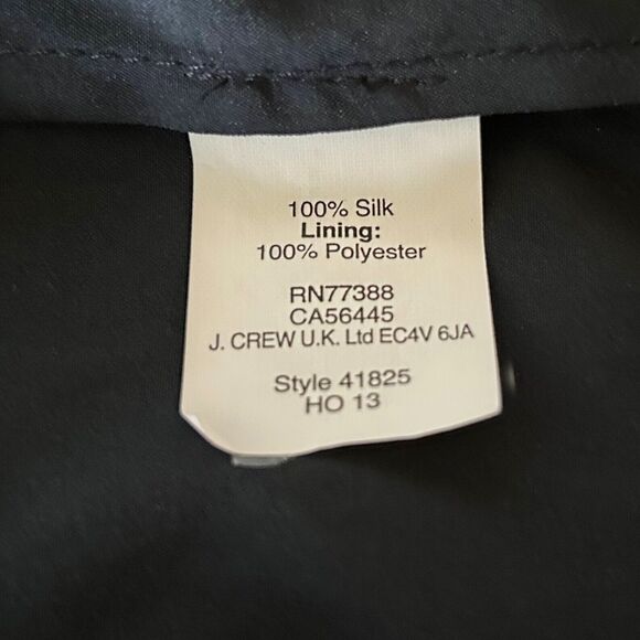 J.Crew Kylie One Shoulder Blue Silk Chiffon Dress Women’s 16 Wedding Cocktail - Picture 8 of 9